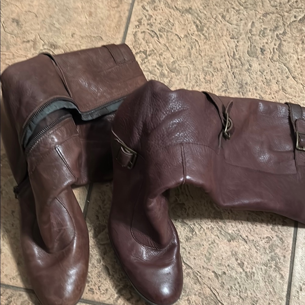 Nine West Brown Winter & Rain Boots